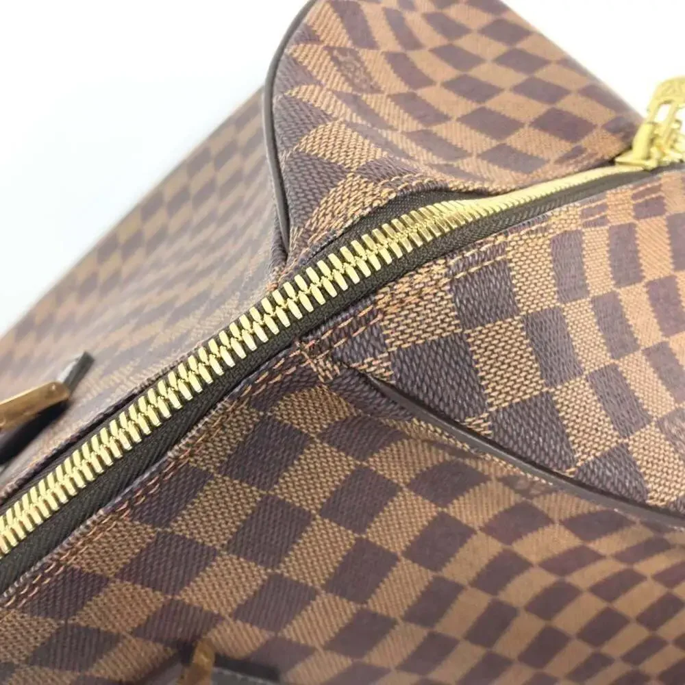 LOUIS VUITTON Authentic Brown Damier Canvas Boston Bag